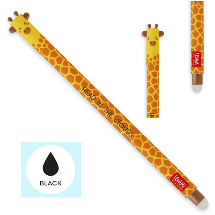 PENNA GEL CANCELLABILE ERASABLE PEN GIRAFFE - LEGAMI di /immagini/libri/Penna_gel_cancellabile_erasable_pen_giraffe_legami.jpg