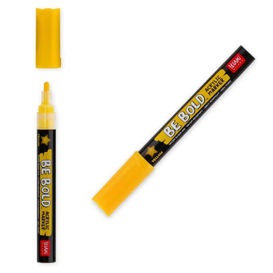Pennarello Acrilico Be Bold Acrylic marker Giallo - LEGAMI di /immagini/libri/Pennarello_acrilico_Be_Bold_Giallo_Legami.jpg