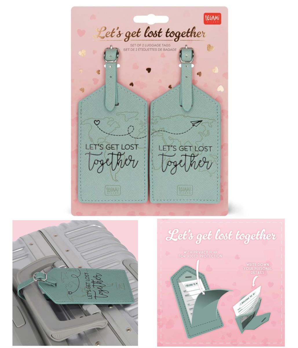 SET DI 2 ETICHETTE BAGAGLIO - LET'S GET LOST TOGETHER- LEGAMI di /immagini/libri/Set2etichette_Bagaglio_LetsgetLostTogether_Legami.jpg