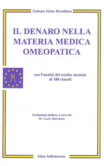 copertina del libro Il denaro nella materia medica omeopatica di Zalman Jaime Bronfman