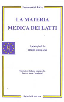 copertina del libro La materia medica dei latti di Homeopathic Links