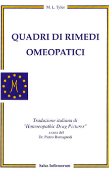 copertina del libro Quadri di rimedi omeopatici di M.L. Tyler