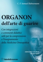 copertina del libro ORGANON dell’arte di guarire di C.F. Samuel Hahnemann