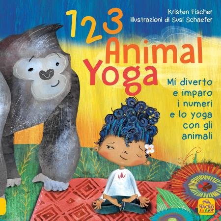 copertina del libro 1 2 3 Animal Yoga di Kristen Fischer