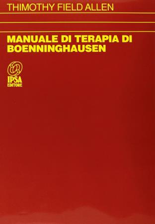 copertina del libro Manuale di terapia (repertorio) di Boenninghausen - outlet di Timothy Field Allen