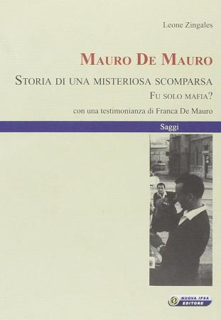 copertina del libro Mauro De Mauro - outlet di Leone Zingales