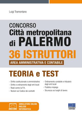 copertina del libro Concorso città metropolitana di Palermo. 36 istruttori area amministrativa e contabile di Luigi Tramontano