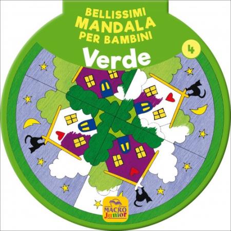 copertina del libro Bellissimi Mandala per Bambini Vol.4 - Verde  di AA.VV.