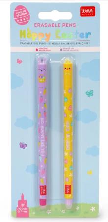 copertina del libro Set di 2 Penne Gel Cancellabili - Erasable Pen - Bunny Chick - Pasqua Limited Edition - LEGAMI di aa.vv.