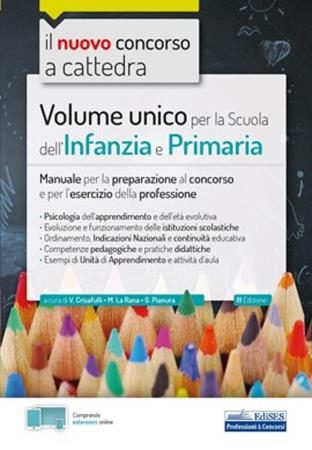 copertina del libro VOLUME UNICO PER LA SCUOLA INF/P di Valeria Crisafulli