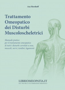 copertina del libro Trattamento omeopatico dei disturbi muscoloscheletrici di Asa Hershoff